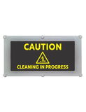 caution cleaning in progress