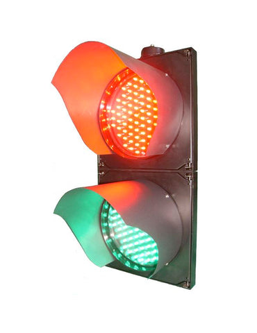 LED Traffic Light (200mm - 2 aspect 110-240V AC)